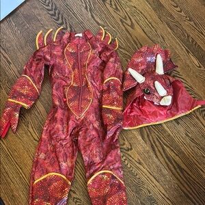 Kids Red Dinosaur Costume